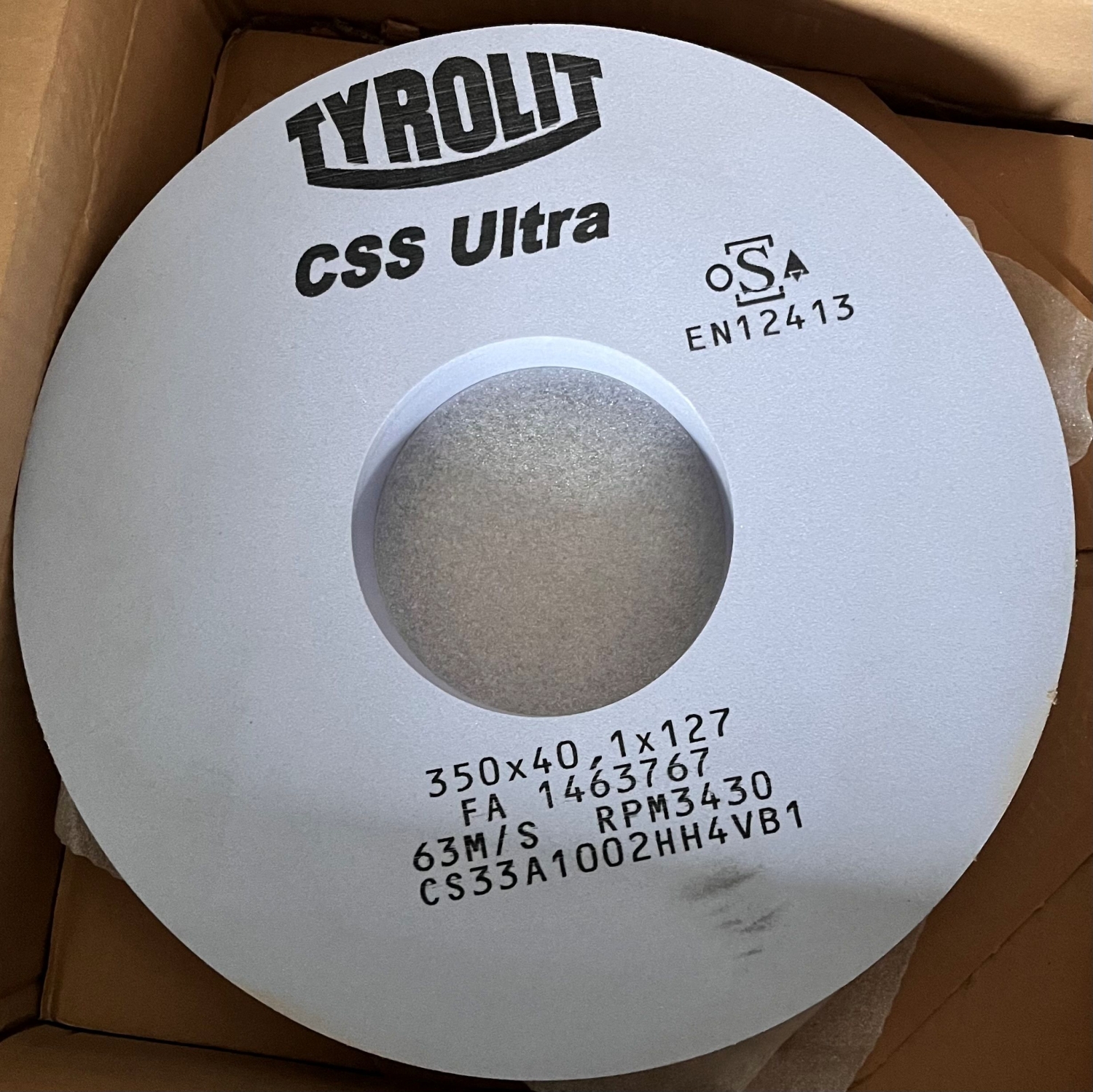 Tyrolit kerámia köszörű korong 350x40,1x127